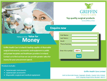Tablet Screenshot of griffinhealthcare.com